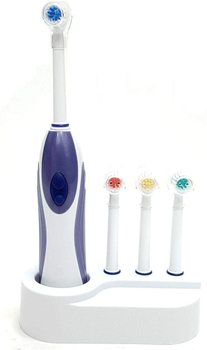 Youtu G07 - Portable Waterproof Ultrasonic Electric Toothbrush 4 Replacement Heads