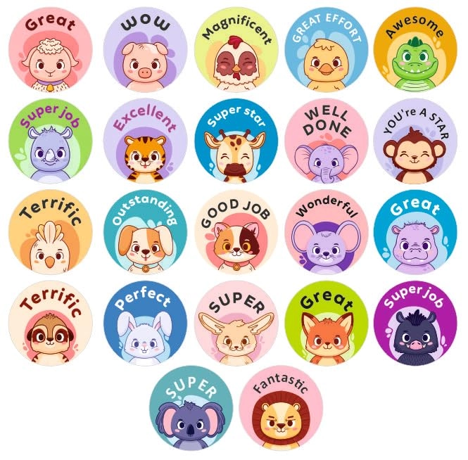svm craft Animals Sticker Book Reward 100 pcs