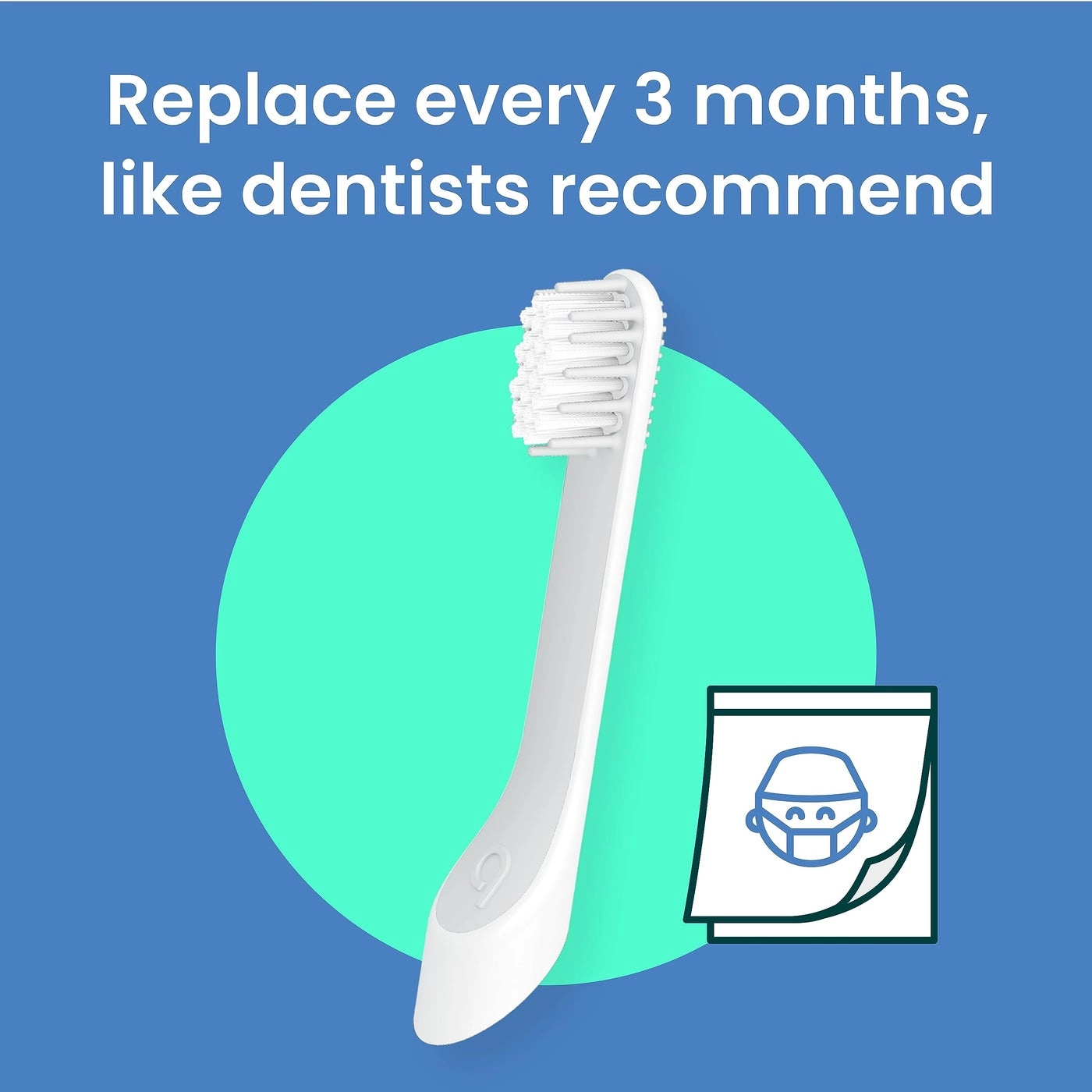 Sonic Toothbrush Replacement Heads - Kids 3 Pack Soft Bristles