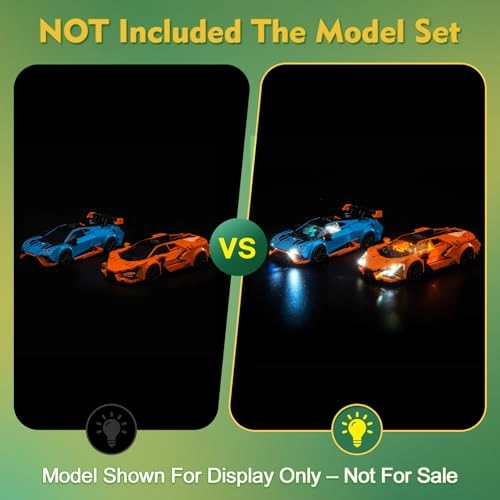Light kit Compatible with Lego 77238 Lamborghini Revuelto & Huracán STO - Standard Version USB