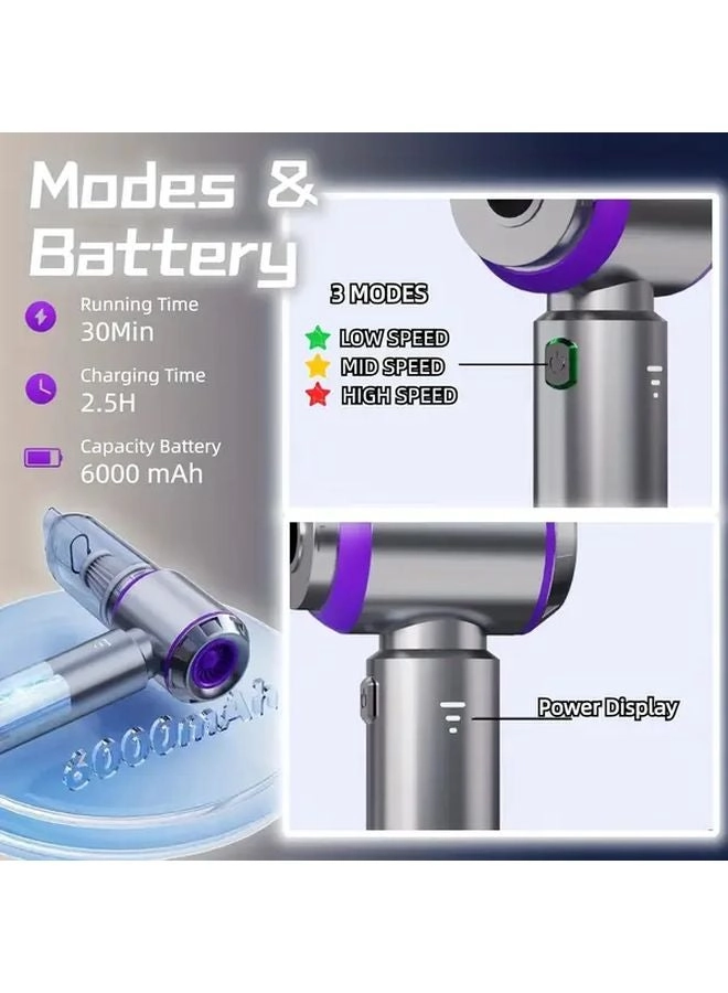 4-in-1 Wireless Handheld Vacuum Cleaner - 2000mAh