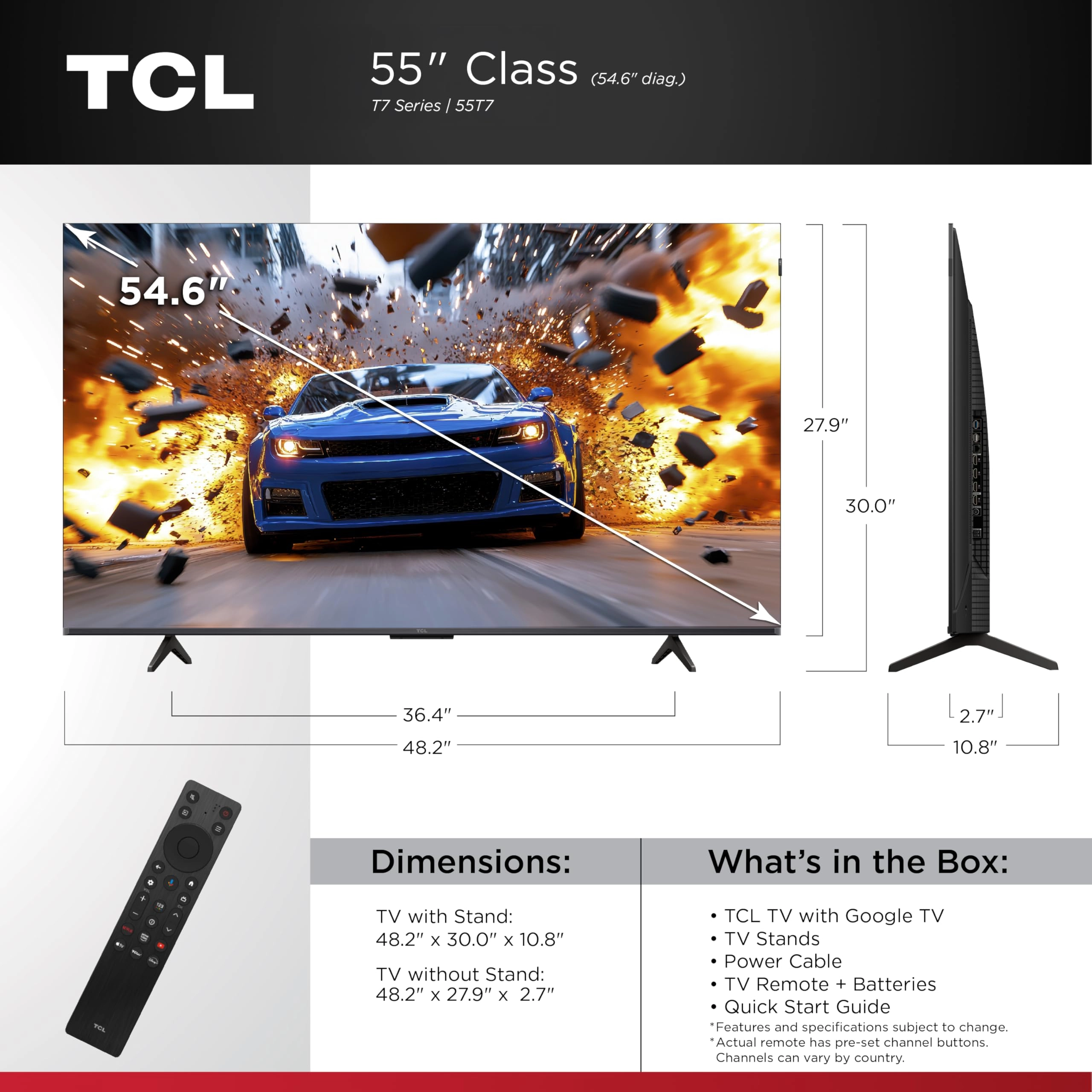 55T7