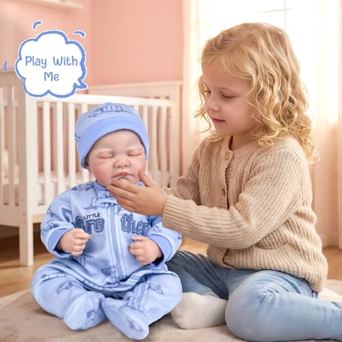 Reborn Baby Doll - 20-Inch Baby Girl Poseable Limbs Kit Ages 3+