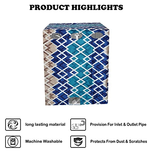 Top Load Fully Automatic Washing Machine Cover - Suitable for 6 Kg, 6.5 kg, 7 kg, 7.5 kg Blue