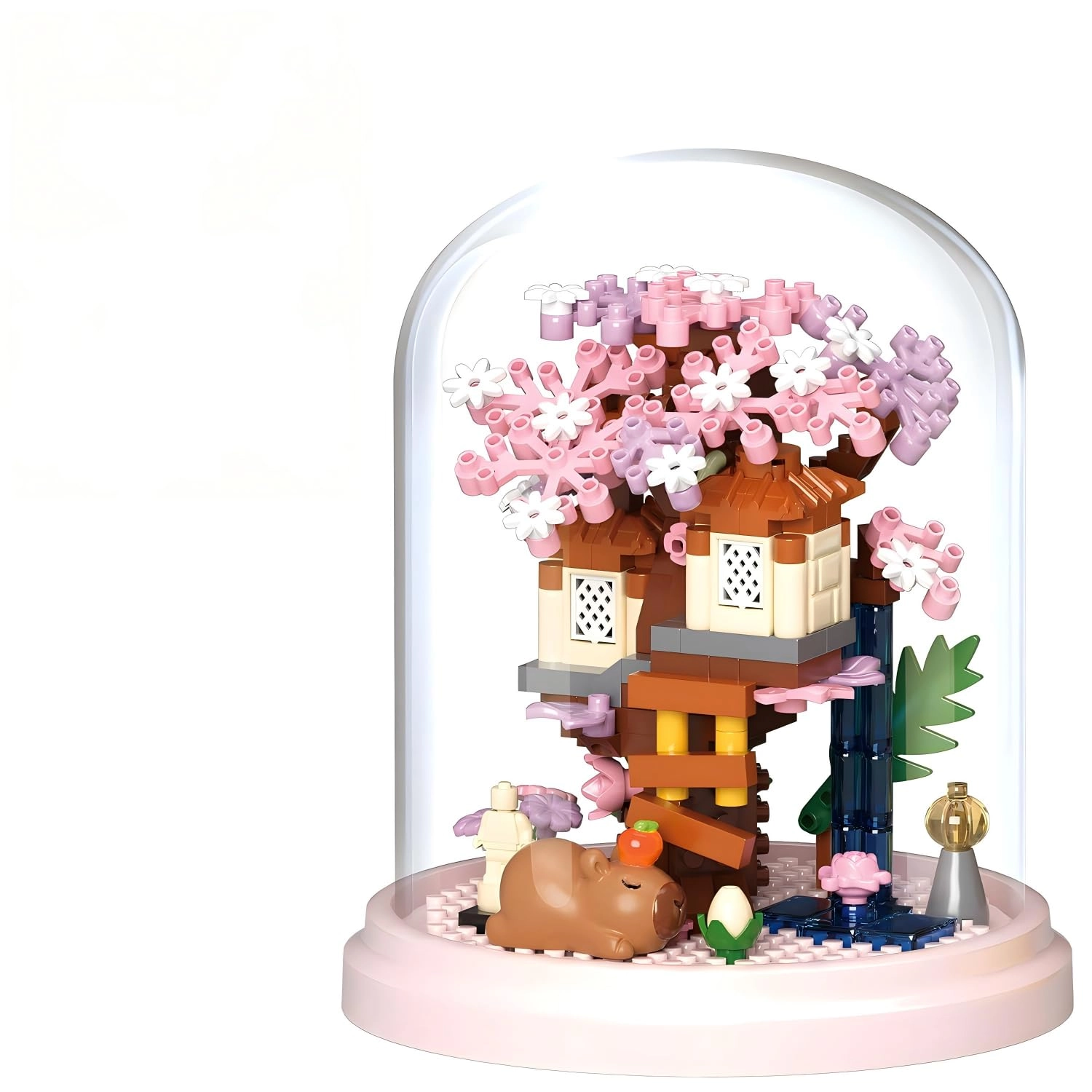 TERRIFI Cherry Blossom Bonsai Tree House - Capybara 258 pcs