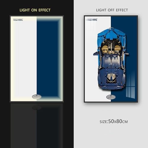 Display Wallboard - for LEGO 42083 Bugatti with Light