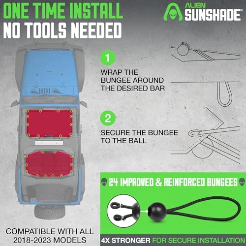 2-Piece Front & Rear Sun Shade - Jeep Wrangler 2018+