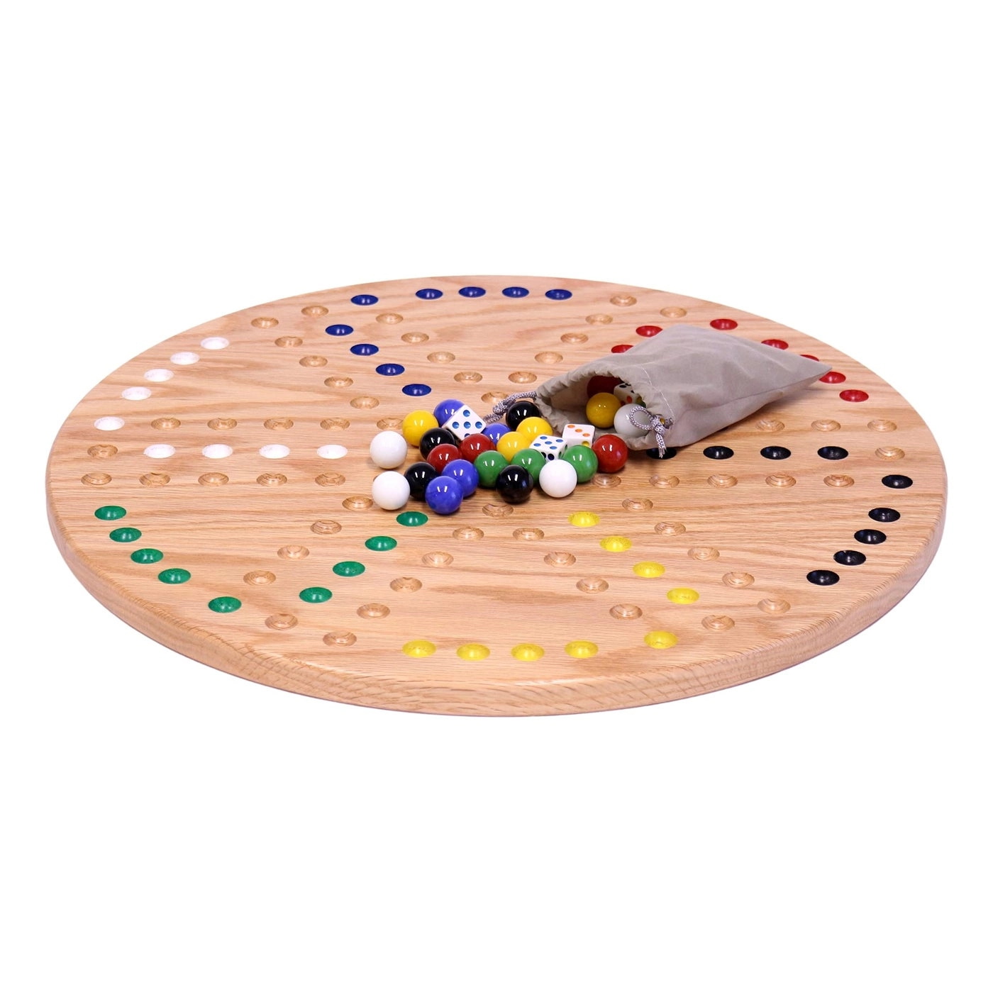 Wahoo Marble Game - Round 18" Wide Double-Sided