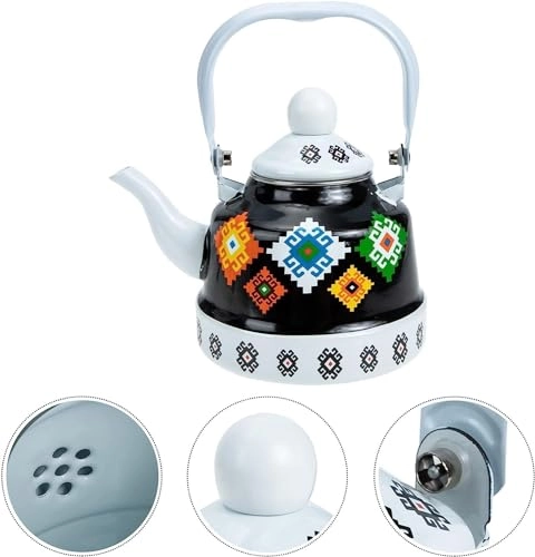 Enameled Teakettle - Enamel 1100 milliliter