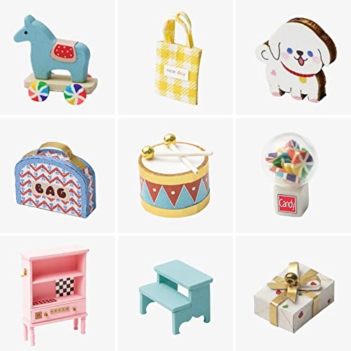 DIY Miniature Dollhouse Kit - Holiday Living Room