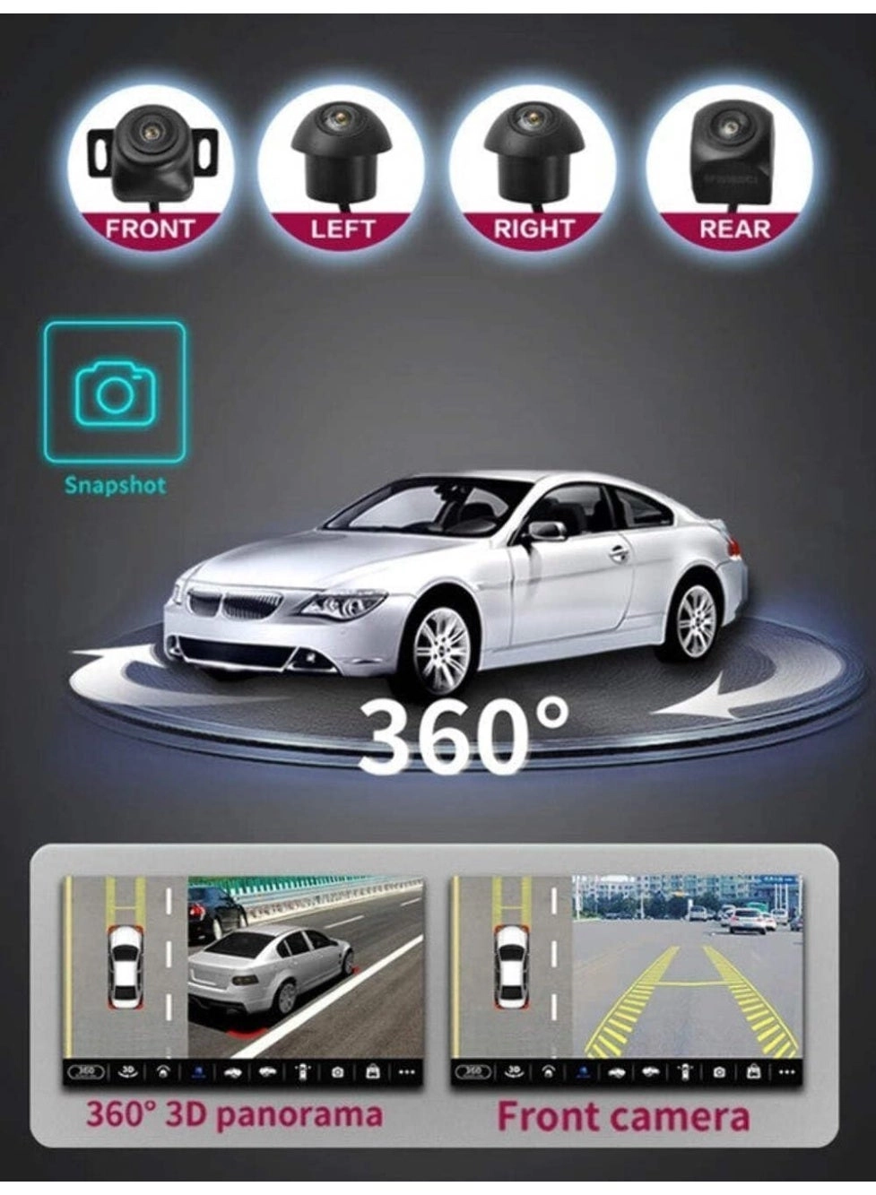360 Car Camera System - Night Vision