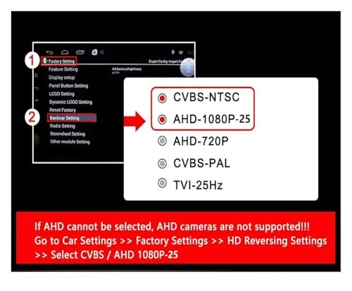 HD Car Rear View Camera - Wire AHD1080P