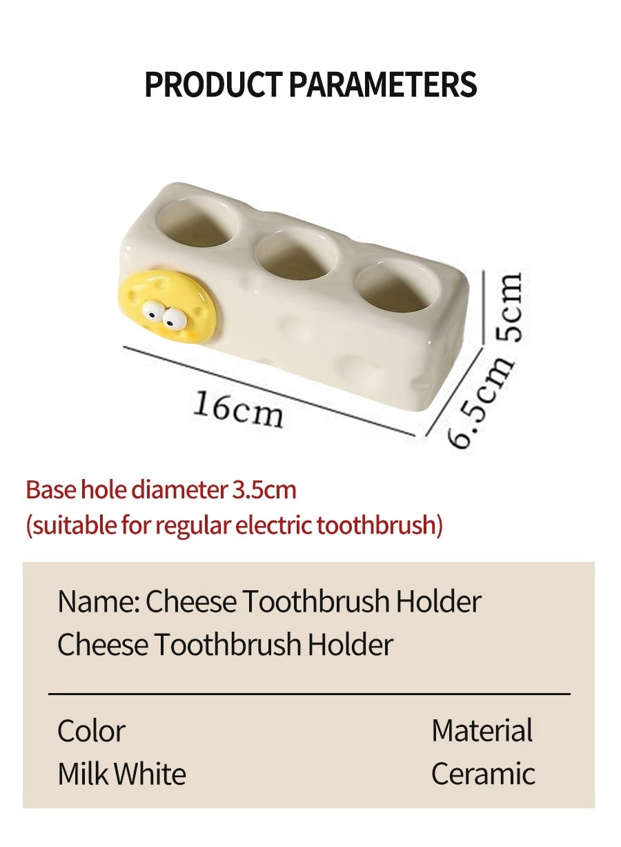 Ceramic toothbrush holder - 3 Slots
