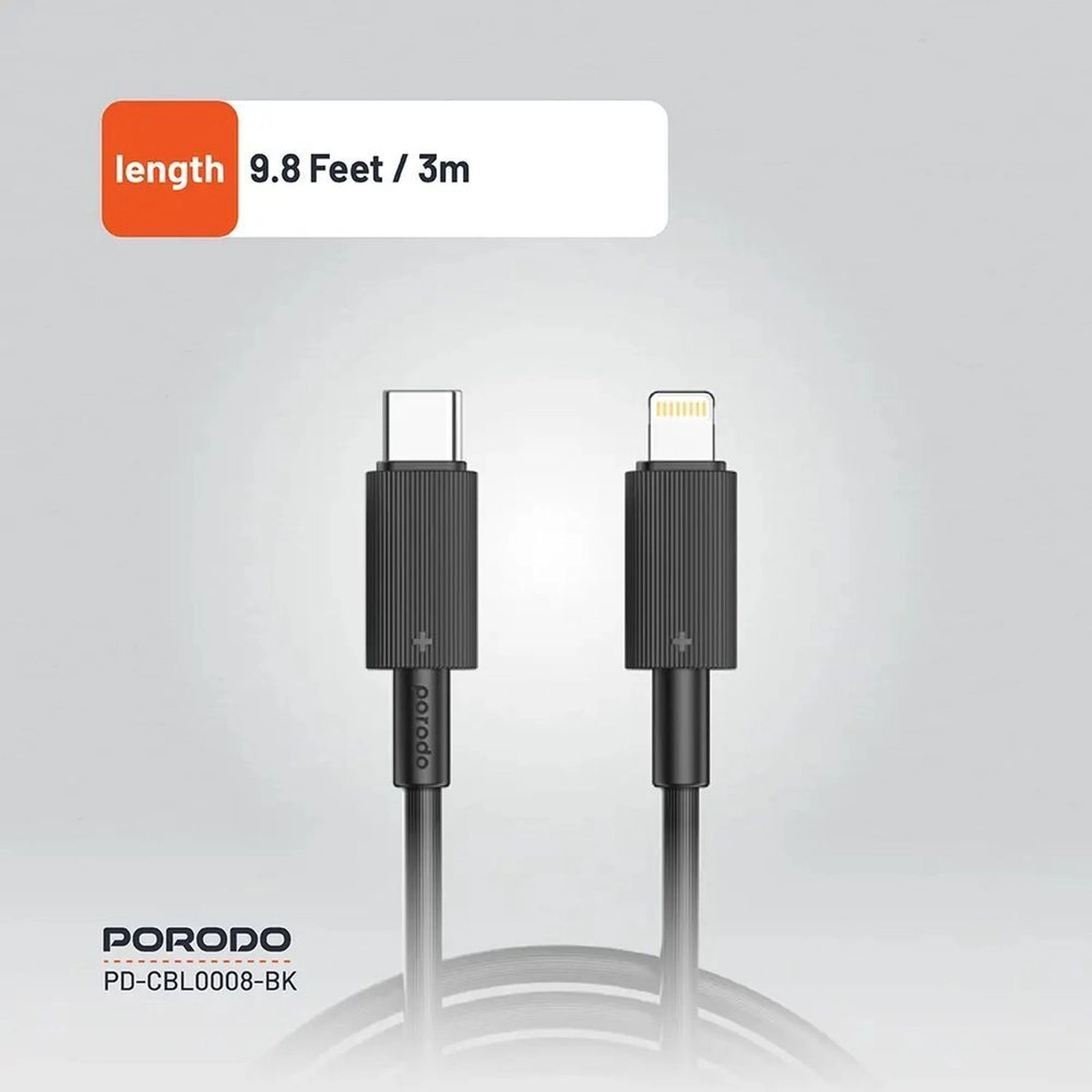 Type-C To Lightning Braided Cable Type-C to Lightning PD 30W Fast Charging 3m