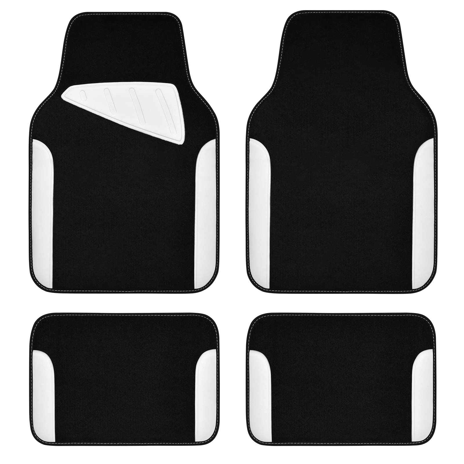 Jelly Waterproof Universal Fit Car Floor Mats - Pink Leather