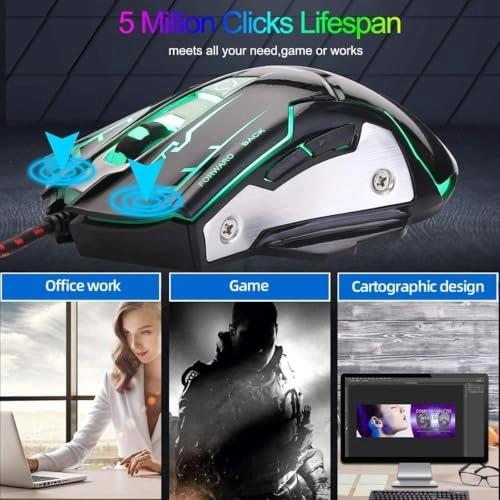 RGB Wired Gaming Mouse - Wired