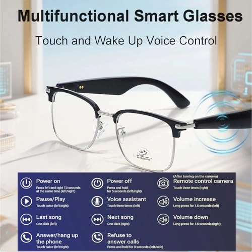 Smart Translation Glasses - 110+ Languages Bluetooth