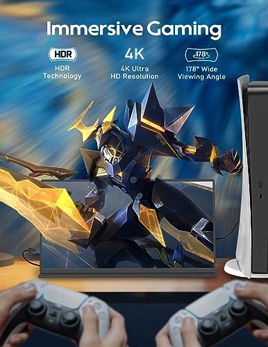Portable Gaming Monitor - ZSCMALLS [some unique identifier] 14.5 Inches 3840 x 2400 Pixels