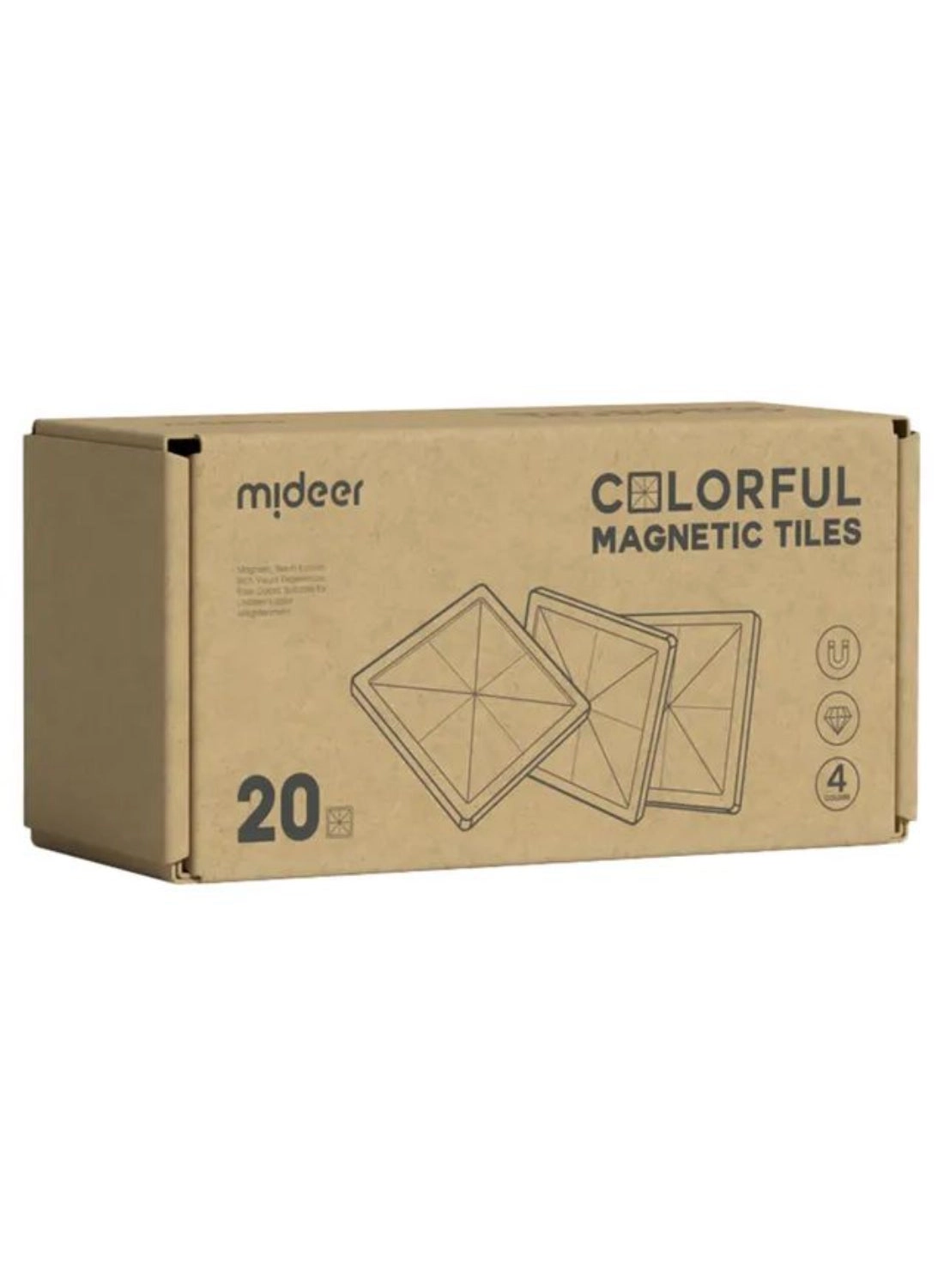 Magnetic Tiles - 3+ Years 20 Pcs