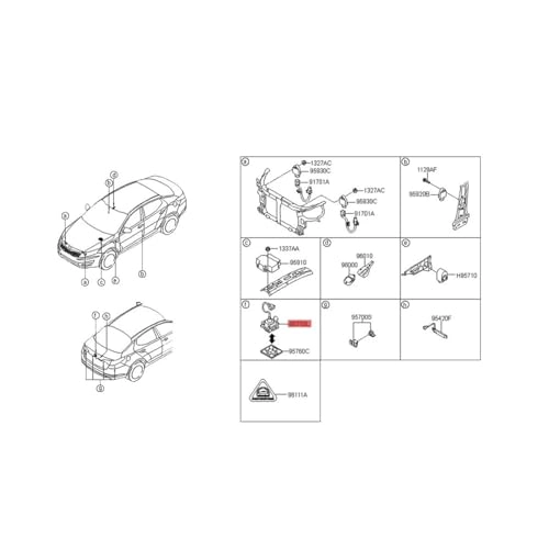 Back View Camera - Compatible With Kia Optima K5 2011 2012 2013