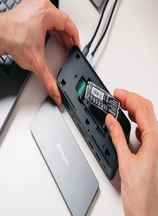 USB C Pro Docking Station - 15-in-1 SSD Enclosure