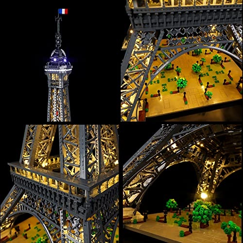 LED Light Kit for 10307 Eiffel-Tower - RC Version USB/Battery