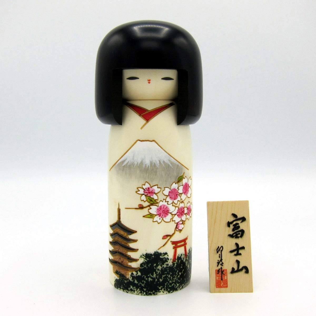 Usaburo Kokeshi Fujiyama - H 19cm748