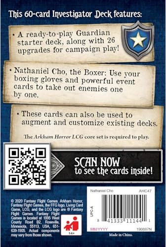 Arkham Horror The Card Game: Investigator Starter Deck - Nathaniel Cho Investigator