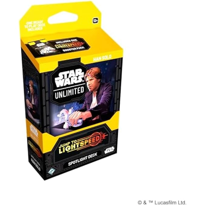 Star Wars: Unlimited: Jump to Lightspeed Spotlight Deck Han Solo - 50 Card Deck 4 Exclusive Cards