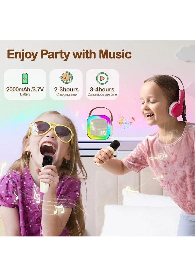 Portable Karaoke Machine - 2 wireless microphones