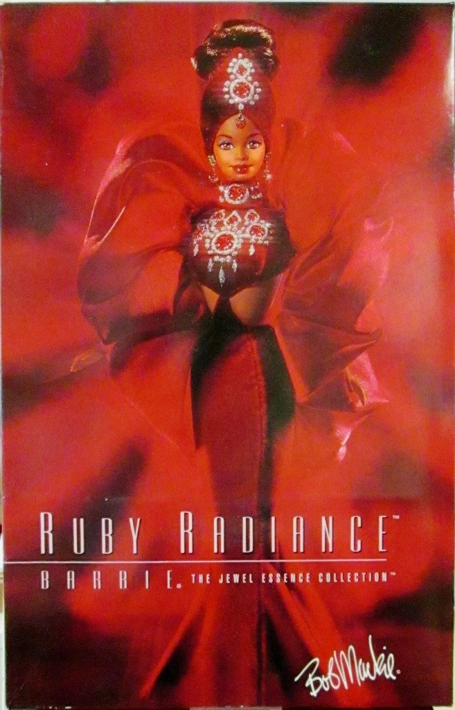 Barbie Ruby Radiance Fashion Doll - Jewel Essence Collection Red