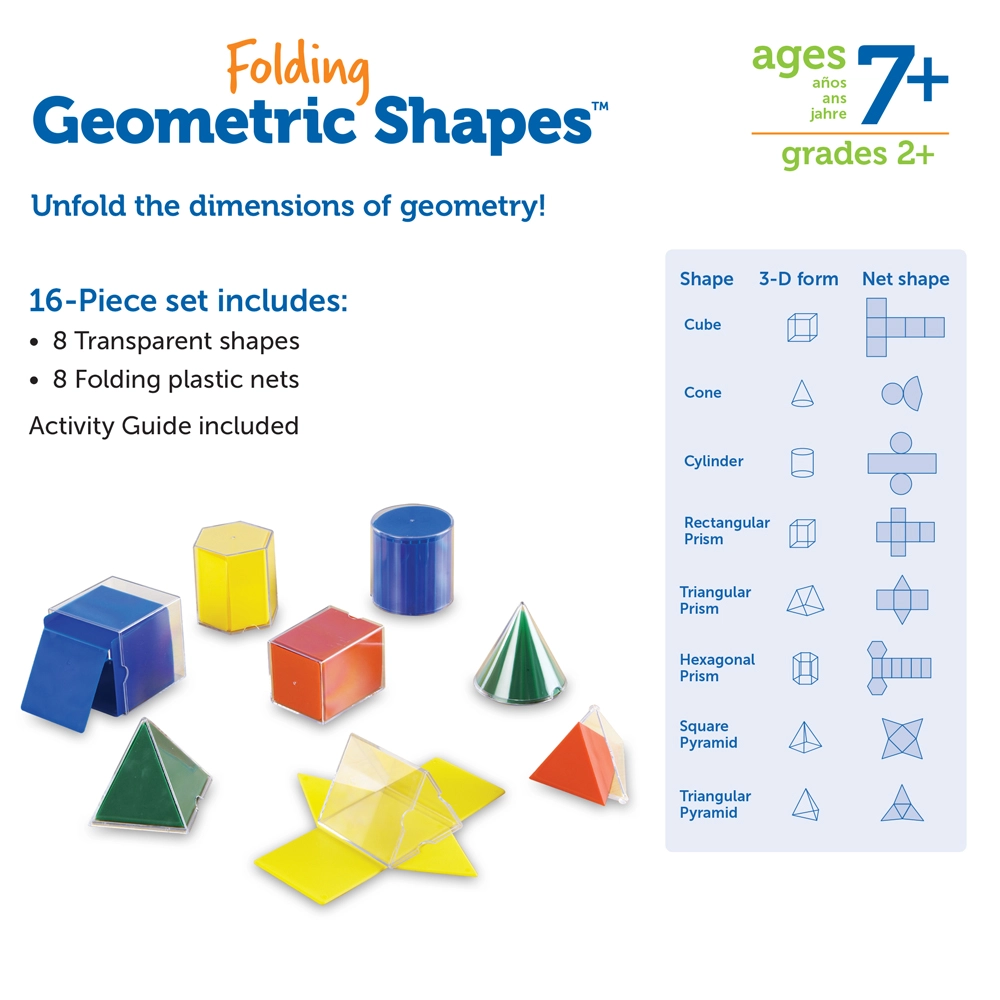 Folding Geometric Shapes - 7+ 8 pieces