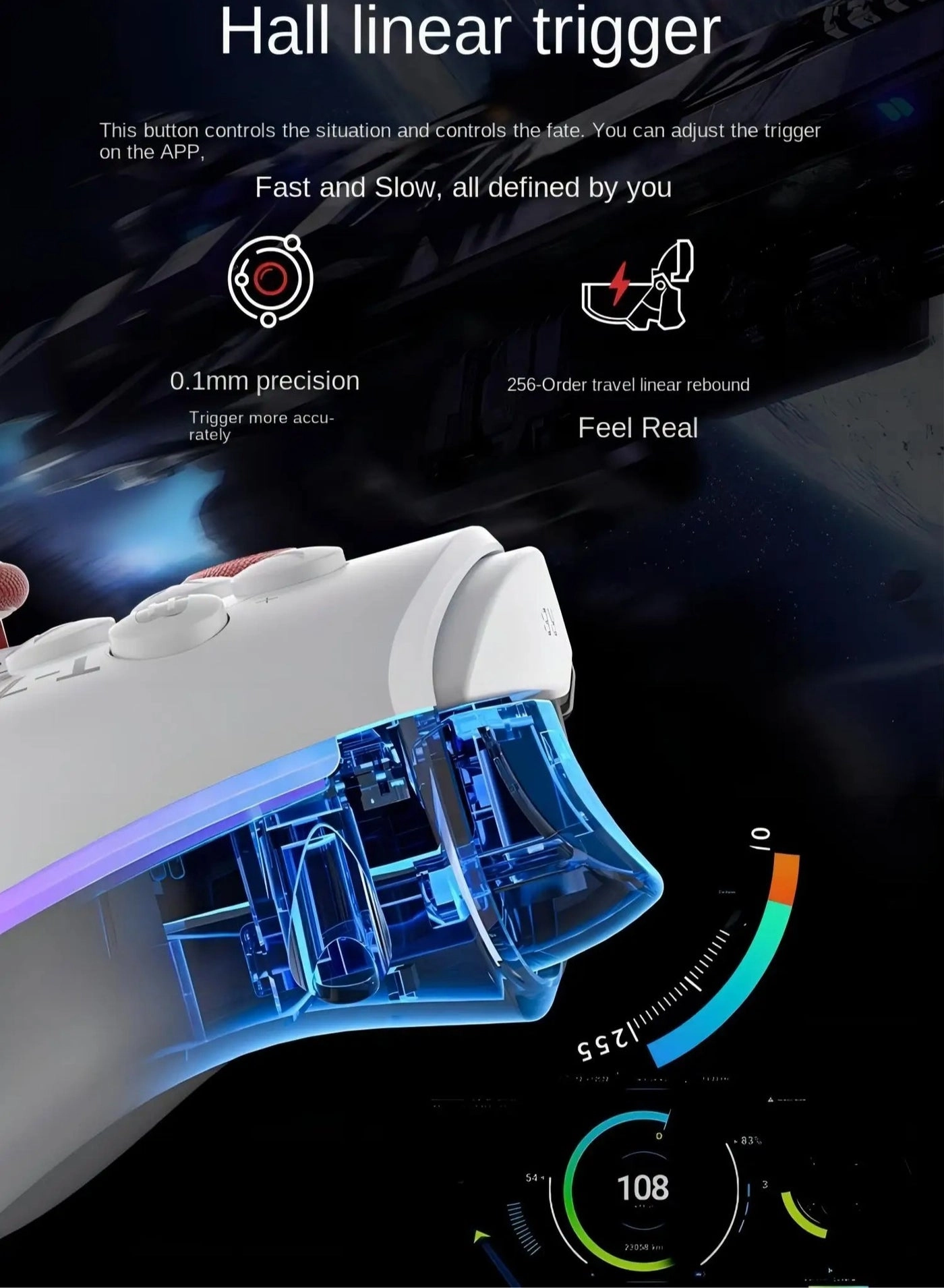 Wireless Controller - Green PC Switch iOS Android