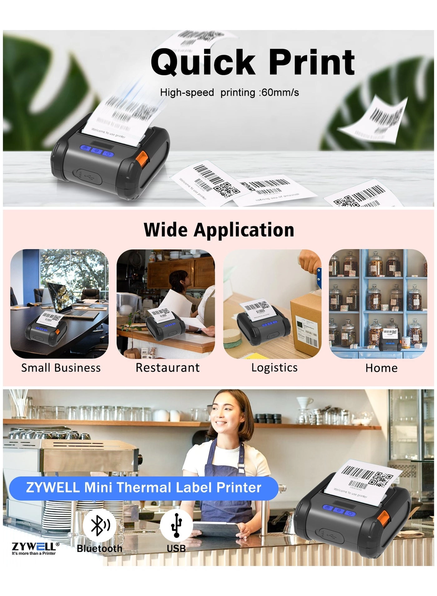 ZM04WD - Thermal 58mm/80mm