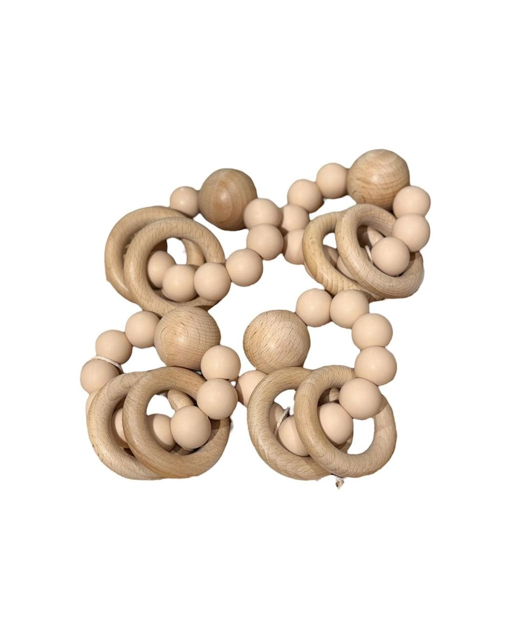 Teething Rattle - Eco Wood Silicone