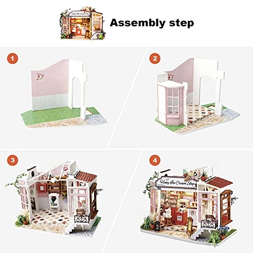 DIY Miniature Dollhouse Kit - Ice Cream Store 124 scale