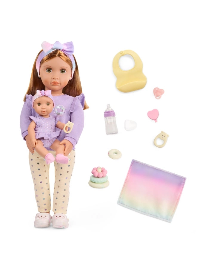 Our Generation Tory Fashion Doll - 18-inch + Riley Baby Doll - 8-inch