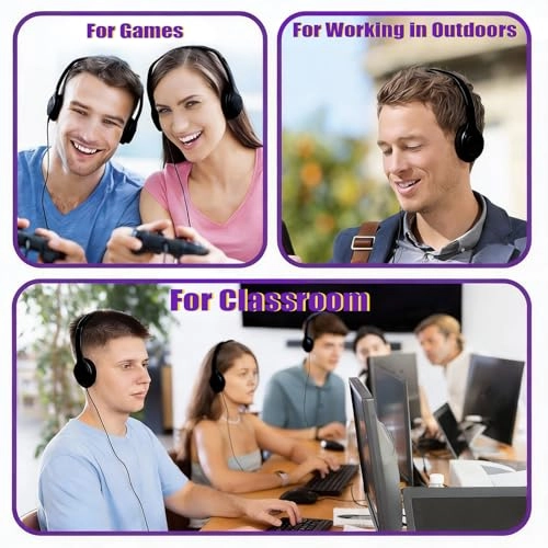 30 Pack Classroom Headphones Wired Headphone