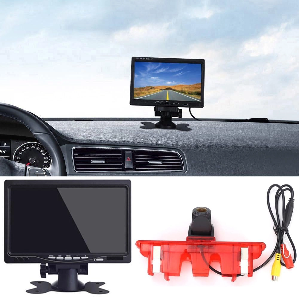 Dynavsal Rear View Camera + TFT LCD Screen Car Monitor - 7 Inches