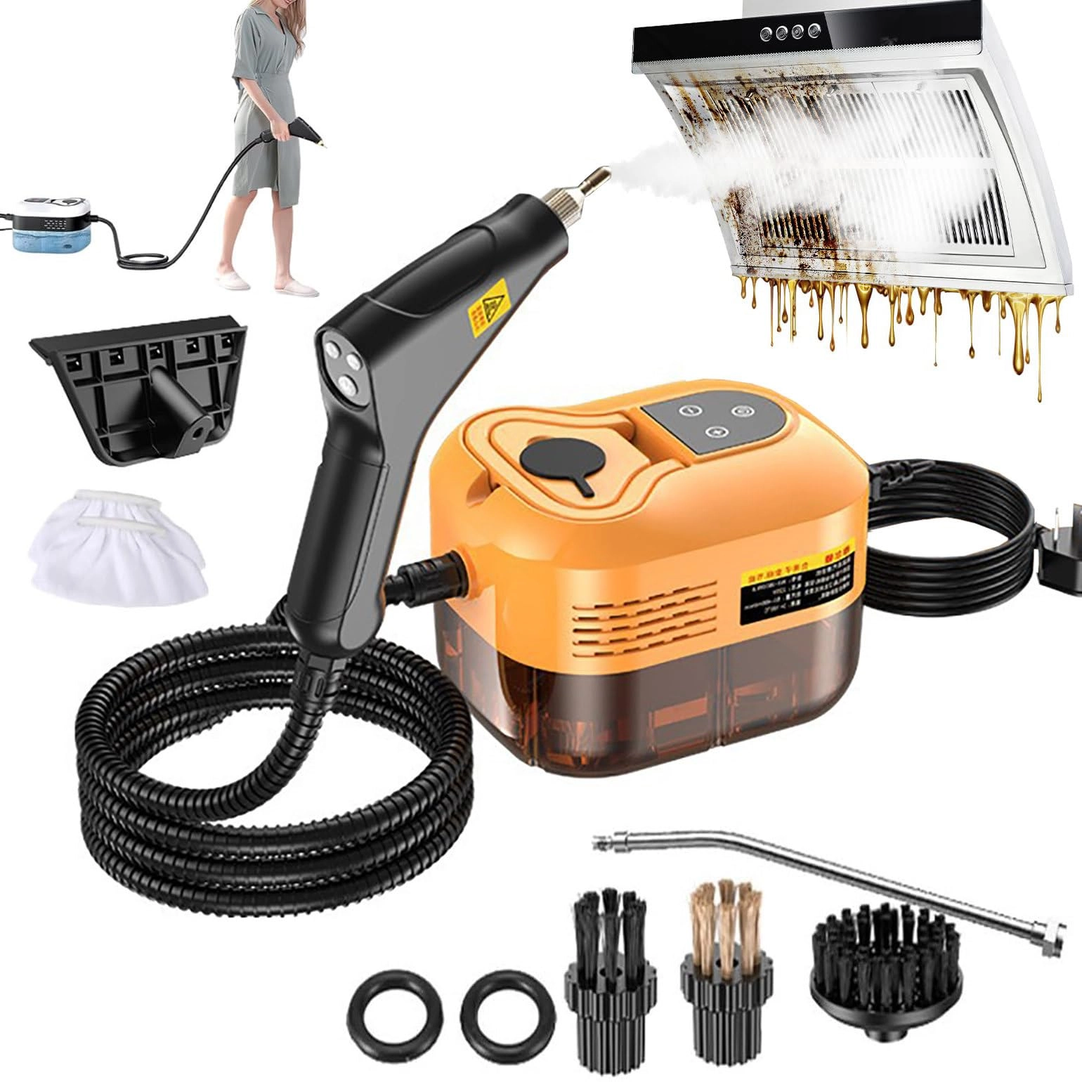 High-Pressure Steam Cleaner - 4.5 bar 1.2L