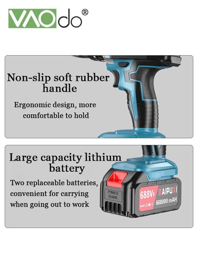 Cordless Drill - 24V 2 piece(s) 25+1 Torque Settings