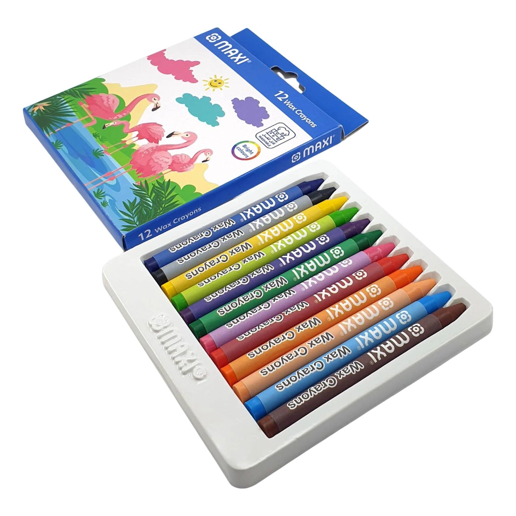 School Stationery Kit - Wax Crayons Colour Pencils Accessories