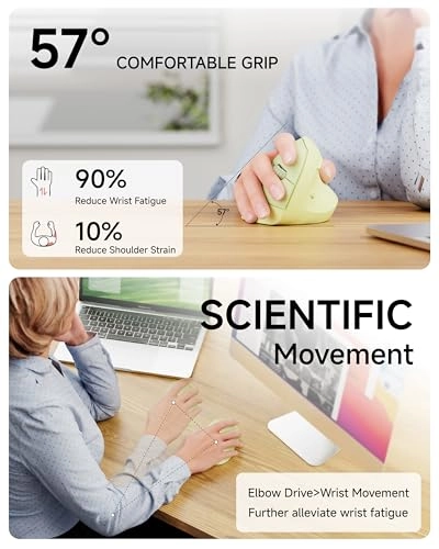 Q7 Vertical Ergonomic Mouse - 2.4G Bluetooth