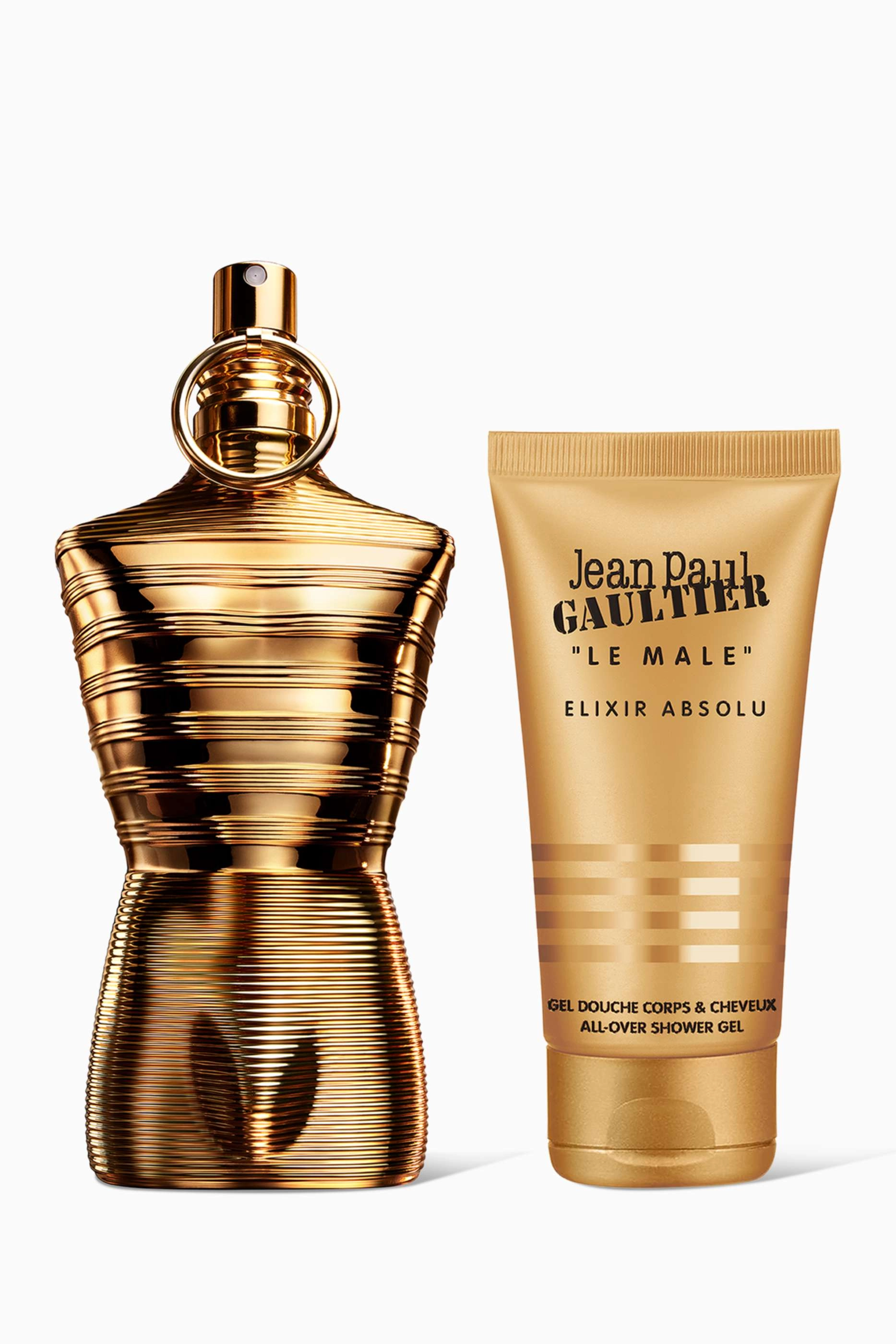 Jean Paul Gaultier Perfumes Le Male Elixir Absolu Parfum Intense - 125 ml + Gel Douche Corps & Cheveux All-Over Shower Gel - 75 ml
