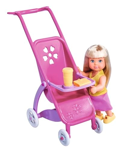 Steffi Love - Pregnant 30 cm + Kevin + Evi Love - 12 cm + Baby + Pram - 11-Piece Accessories