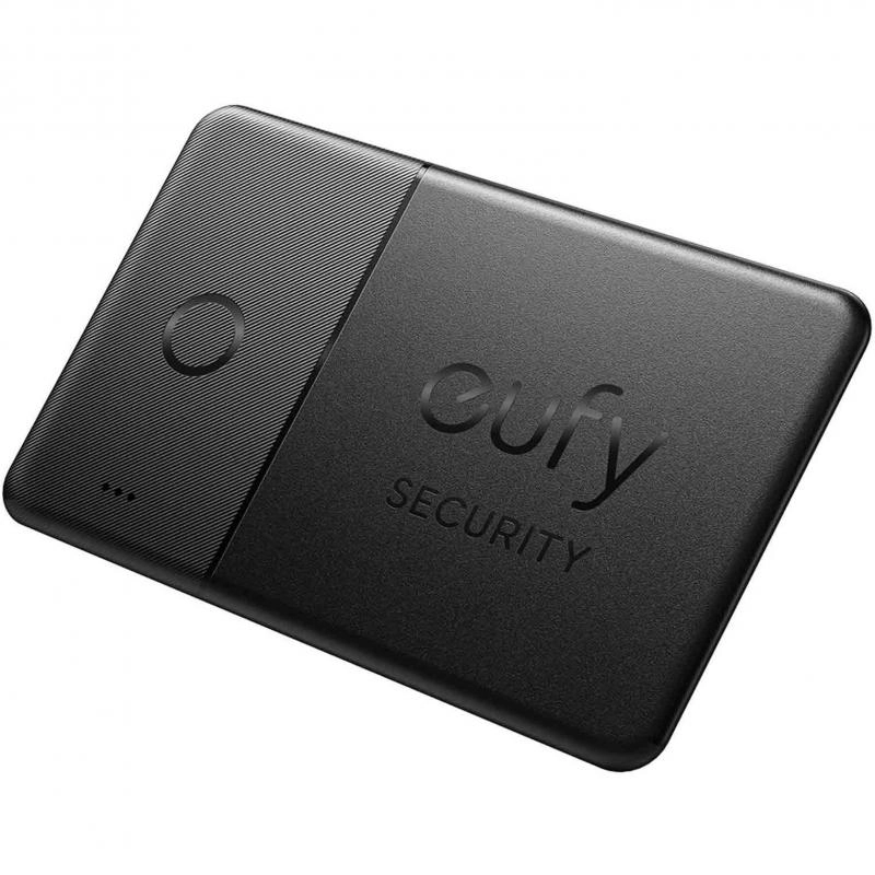 Eufy Edge Security SmarTrack Card - Black Works with Apple Find My Rechargable