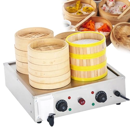 Electric Steamer - 2/4/6-Hole Commercial 30~110°C