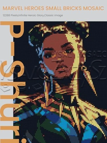 Princess Shuri Pixel Art - 12288 pcs