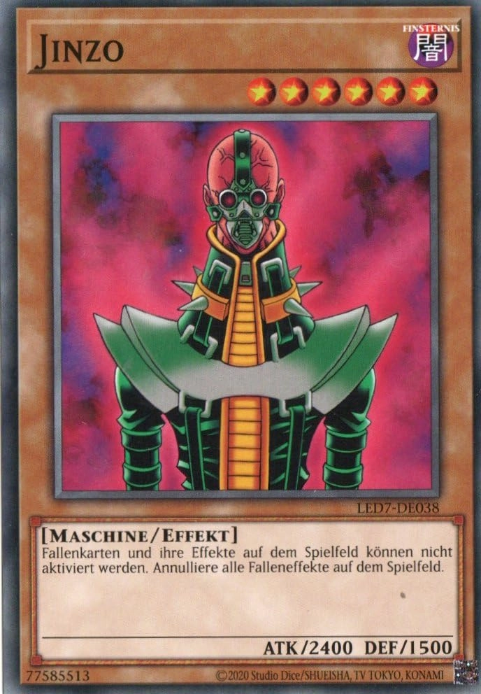 MZTCG Yugioh Jinzo LED7-DE038 - German
