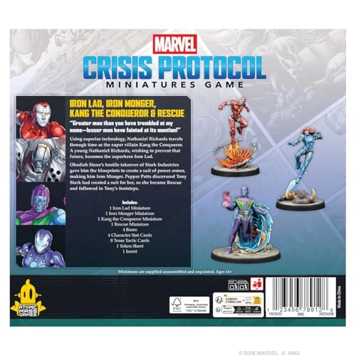 Marvel: Crisis Protocol: Iron Lad, Iron Monger, Kang The Conqueror & Rescue